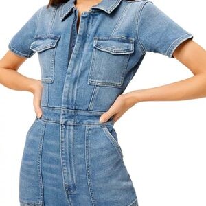 Good American Fit For Success Denim Jumpsuit